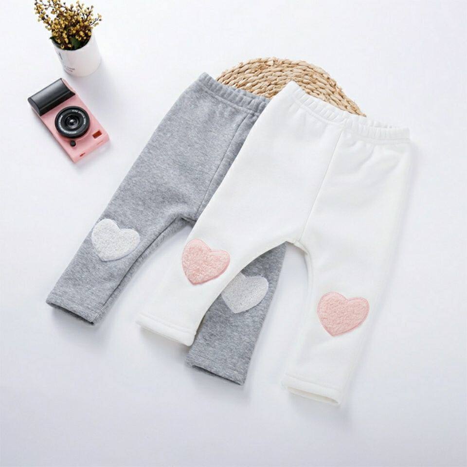 Girls plus fleece thickened leggings 0-3 years old baby winter clothes all-in-one velvet trousers baby spring, summer, autumn and winter outer wear tide