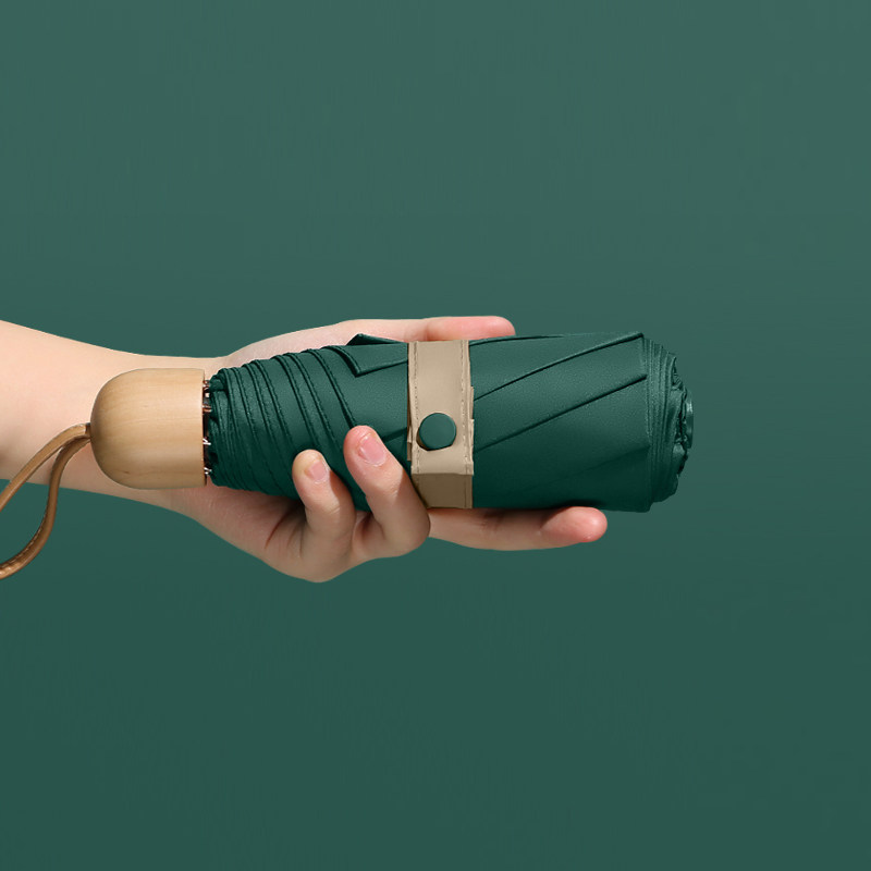 50% color plastic sunshade umbrella female sunscreen anti-UV sun and rain dual-use umbrella ultra-light pocket sunshade small and portable