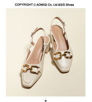 Omicki semi-wrapped head sandals women summer coarse heels with fairy wind gentle matching dresses high heel shoes ruffles heel single shoes