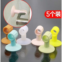 Window handle suction cup punch-free silicone entrance door top anti-collision door stop bathroom door suction door touch window door handle