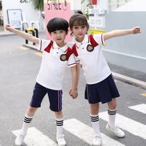 Primary school uniforms summer short sleeves cotton graduation uniforms kindergarten uniforms childrens sports class uniforms childrens sports class uniforms