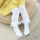 Cô gái mùa xuân và mùa thu lớn pp pantyhose baby baby chân vớ vớ trẻ em ren sàn tay áo 1-2-3 tuổi 5.