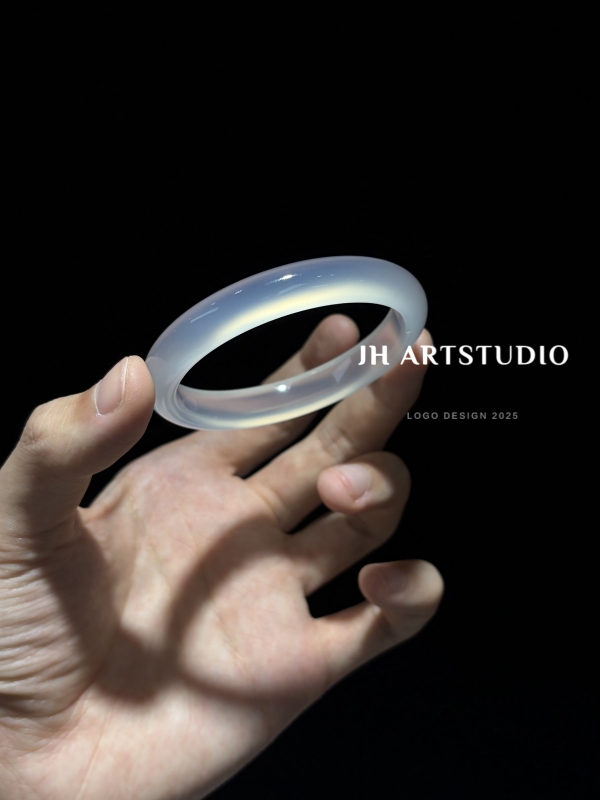 Jh Artstudio High Ice Agate White Moonlight Bracelet Jh Artstudio High Ice Agate White Moonlight Bracelet