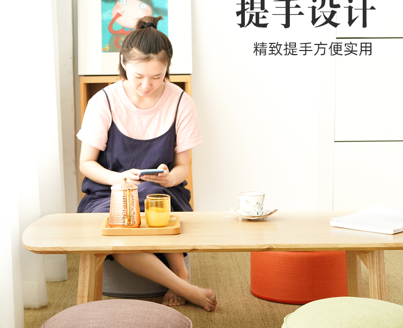 Tấm đệm sáo có thể tháo rời đệm sàn vải dày trên mặt đất tròn chiếu mat có thể ngồi trên thảm sàn - Ghế đệm / đệm Sofa đệm lót ngồi bệt