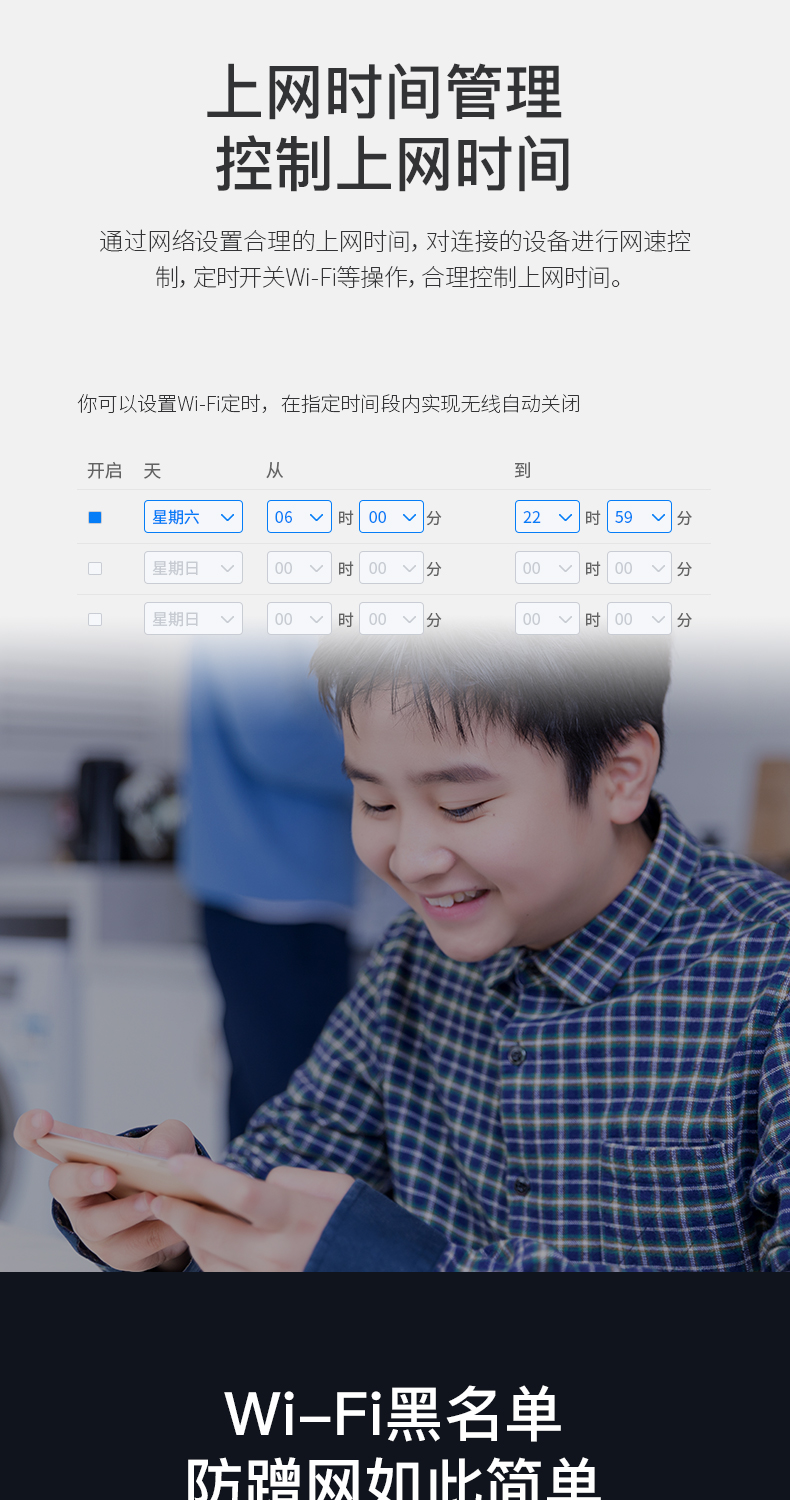 中国移动 W1路由器 双千兆端口 5G双频1200M 图6