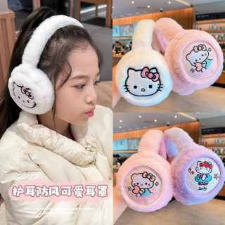 Children's earmuffs girls 2025 new cute plush earmuffs little girl baby earmuffs winter warm ear bags