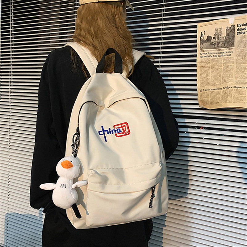 Tide brand 2022 new schoolbag middle school student junior high school student champion schoolbag male college student backpack male backpack female