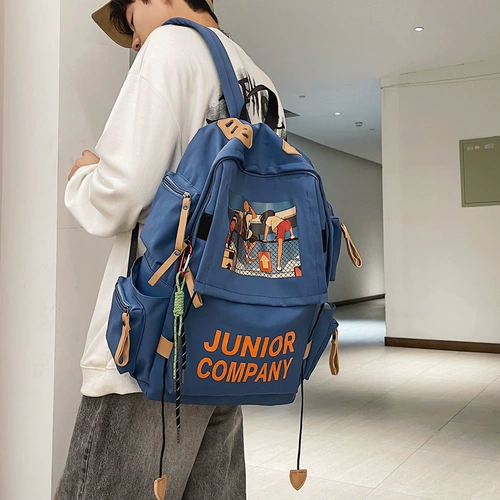 Ранец, рюкзак, брендовая сумка через плечо, в корейском стиле, для средней школы, подходит для подростков, подходит для студента
