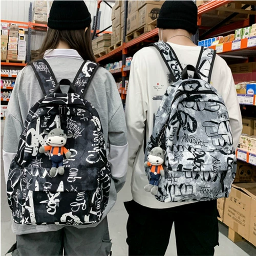 Сумка через плечо, вместительный и большой школьный рюкзак, коллекция 2023, для средней школы, подходит для студента