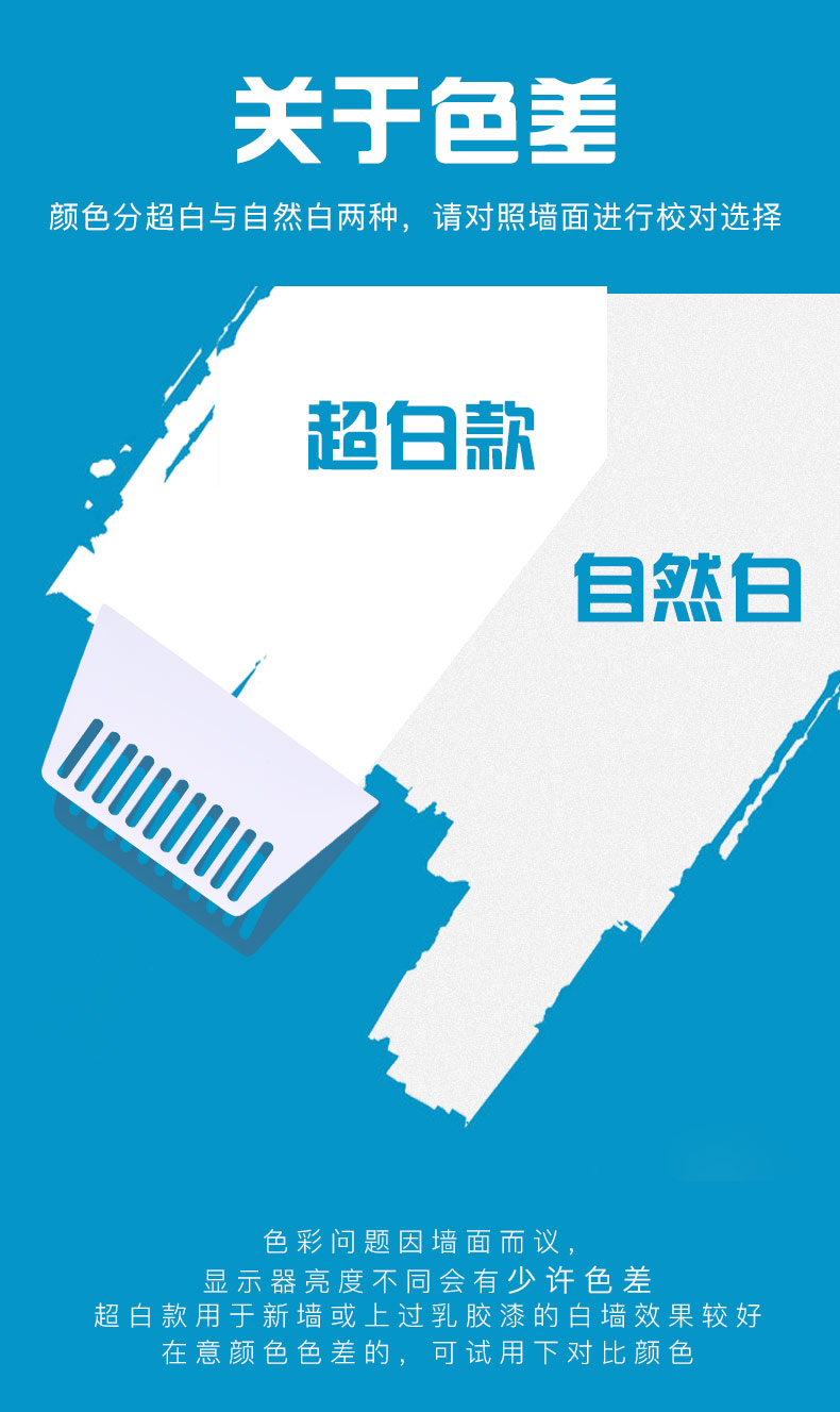 家用墙面免漆防水修补膏 250g 送刮板+砂纸 图1