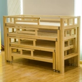 Кровать для детского сада для сна из натурального дерева, башенка для школьников