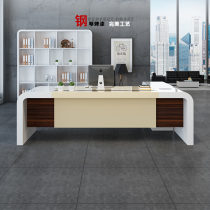 Modern fashion boss table boss desk desk manager table simple large Class table creative paint white desk