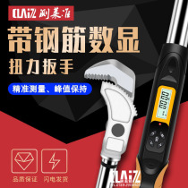 Measurement quasi-CLZ digital display torque wrench steel bar threaded sleeve pipe water pipe preset alarm belt output