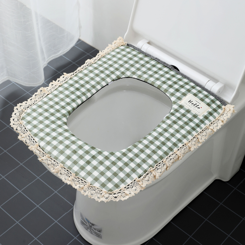 Toilet cushion square Home Waterproof Versatile All Season Cuddly Increased European-style Adhesive Sitting Toilet gasket