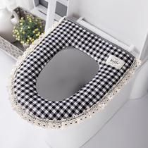 Toilet cushion cushions Home Four Seasons universal waterproof toilet gaskets European-style upholstered thickened toilet cover sitting poop cover