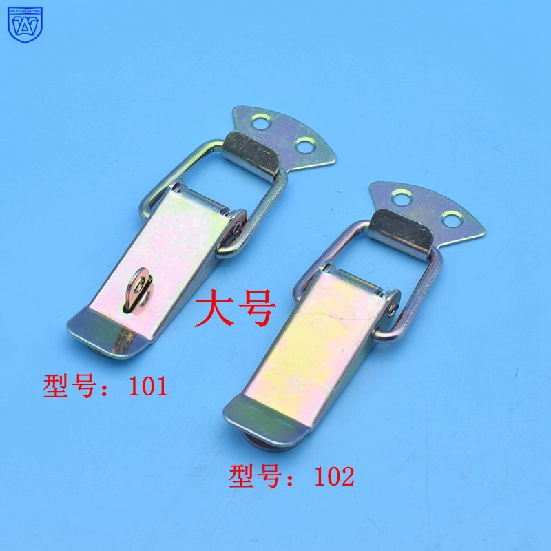 Anwang iron plated color 101 102 padlock lock stainless steel duckbill buckle box tower buckle spring buckle bee box buckle