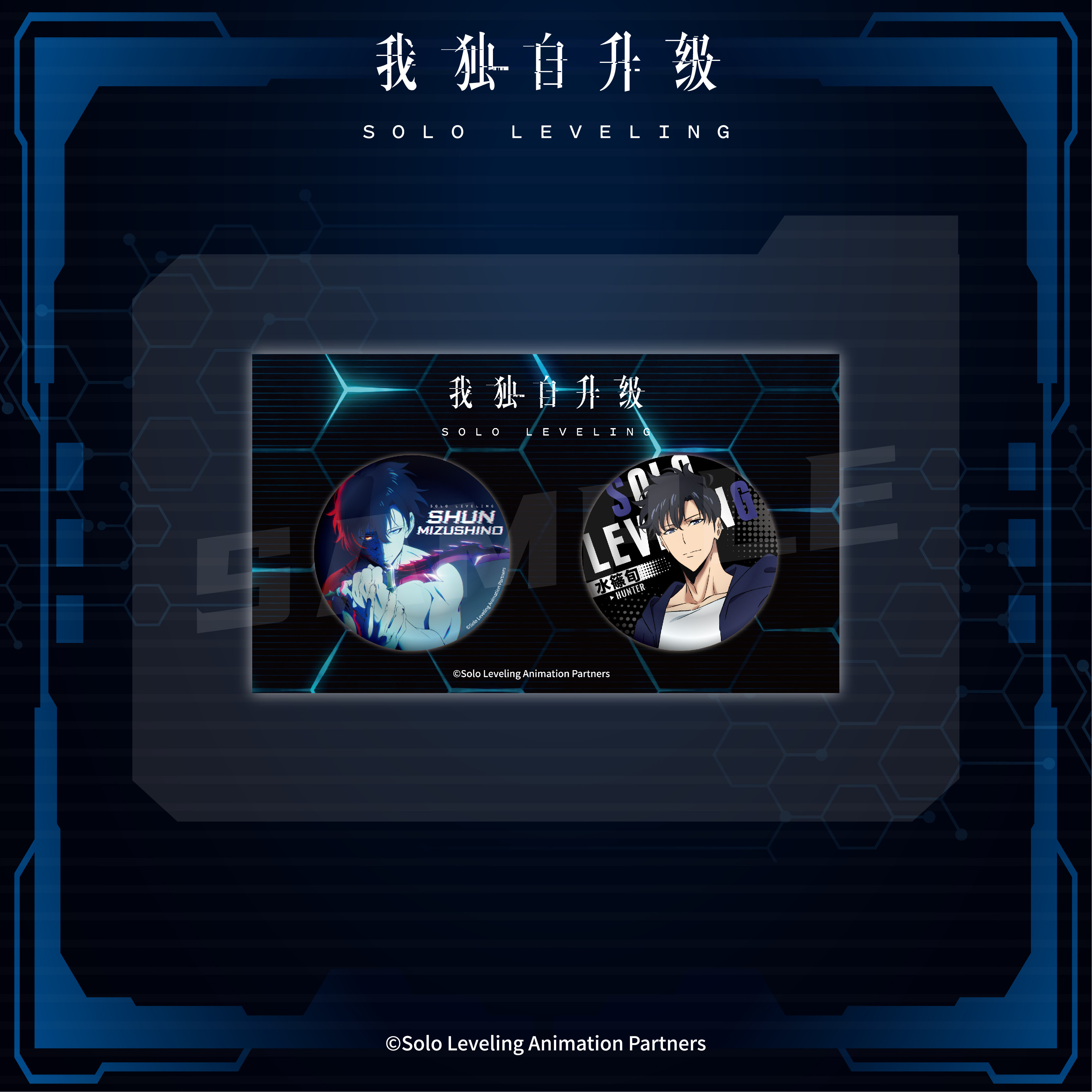 【In Stock Aniplex】Solo Leveling Reflective Badge Set Merchandise