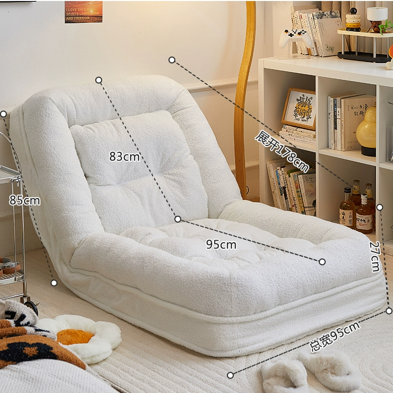 Ghế sofa lười có thể nằm và ngủ trong cũi người Ghế lười ban công trải chiếu tatami mùa đông Phòng ngủ ghế sofa nhỏ giải trí 