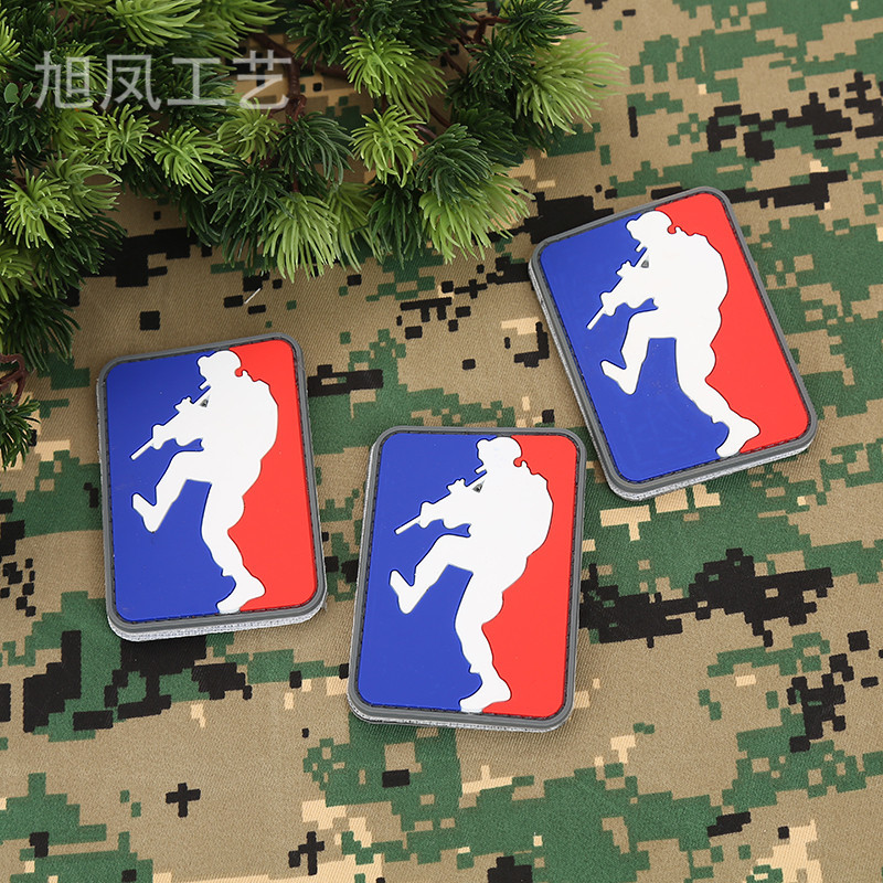 Manufacturer direct sales check meter arm Zhangding to do outdoor military fan magic sticker badge Shoulder Bag Personality Morale Badge