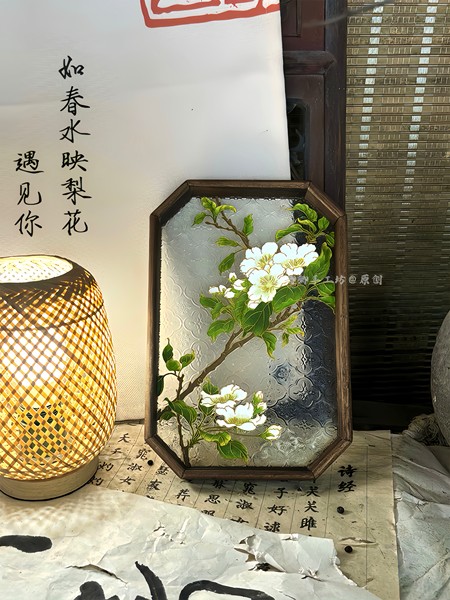 【遇见你如春水映梨花】掐丝珐琅diy手工材料非遗景泰蓝创意礼物