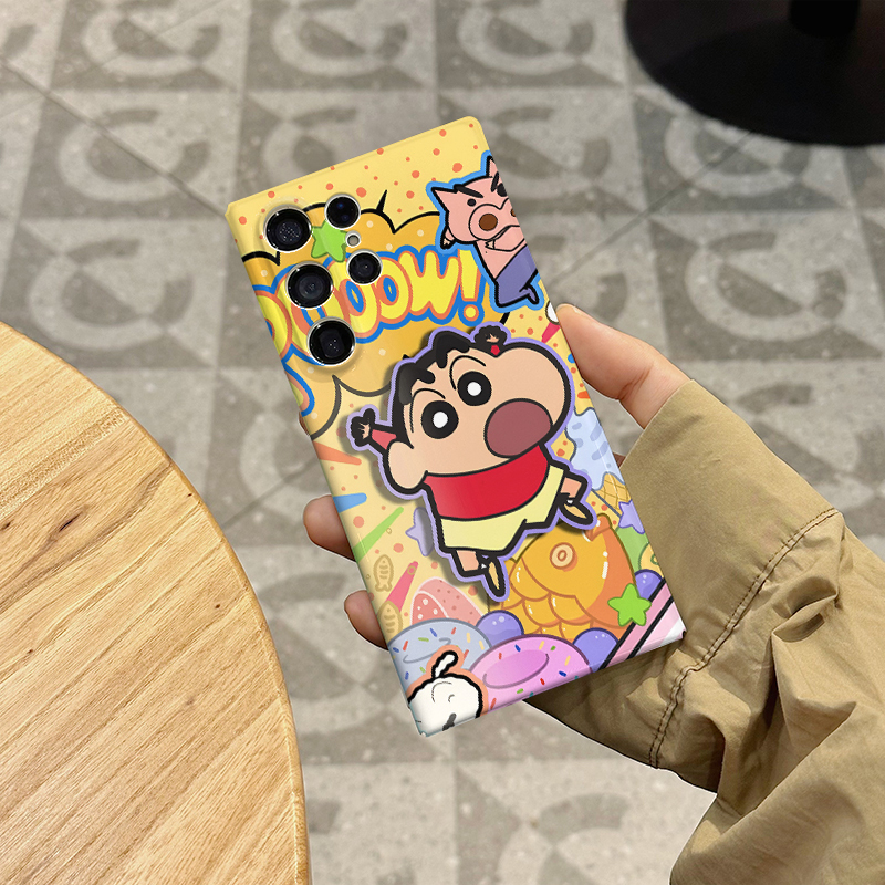 Jumping Xiaoxin Is Suitable for Samsung S24 Ultra Phone Case, S23 Full-Cover Glossy Film Hard Case, S22 Protective Case, New S21+ Personalized Creative Hot-Selling High-Value S25