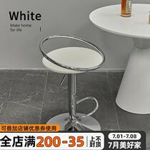 Liftable high stool backrest modern simple iron bar chair home bar stool front bar chair