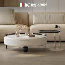 Italian minimalist designer creative coffee table combination high-end small apartment living room home storage stainless steel