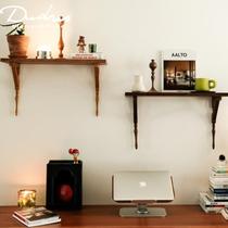 Retro solid wood storage rack cup storage restaurant bedroom display display rack wall decorative partition wall bookshelf