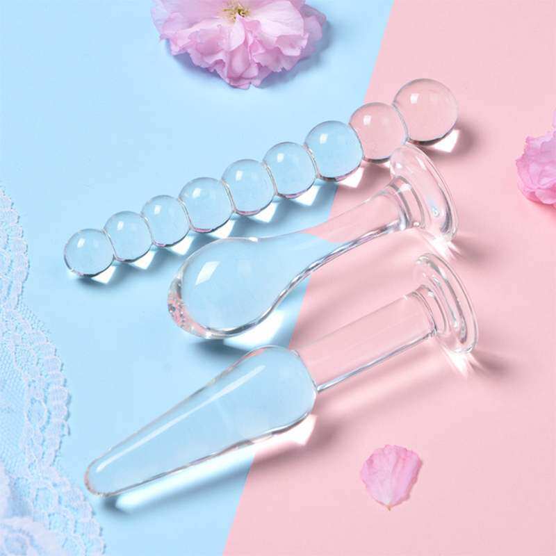 Novice Metal Anal Plug Rod Anchor Size Going Out to Pull Beads Crystal Eldest Daughter Backyard Invisible Silicone