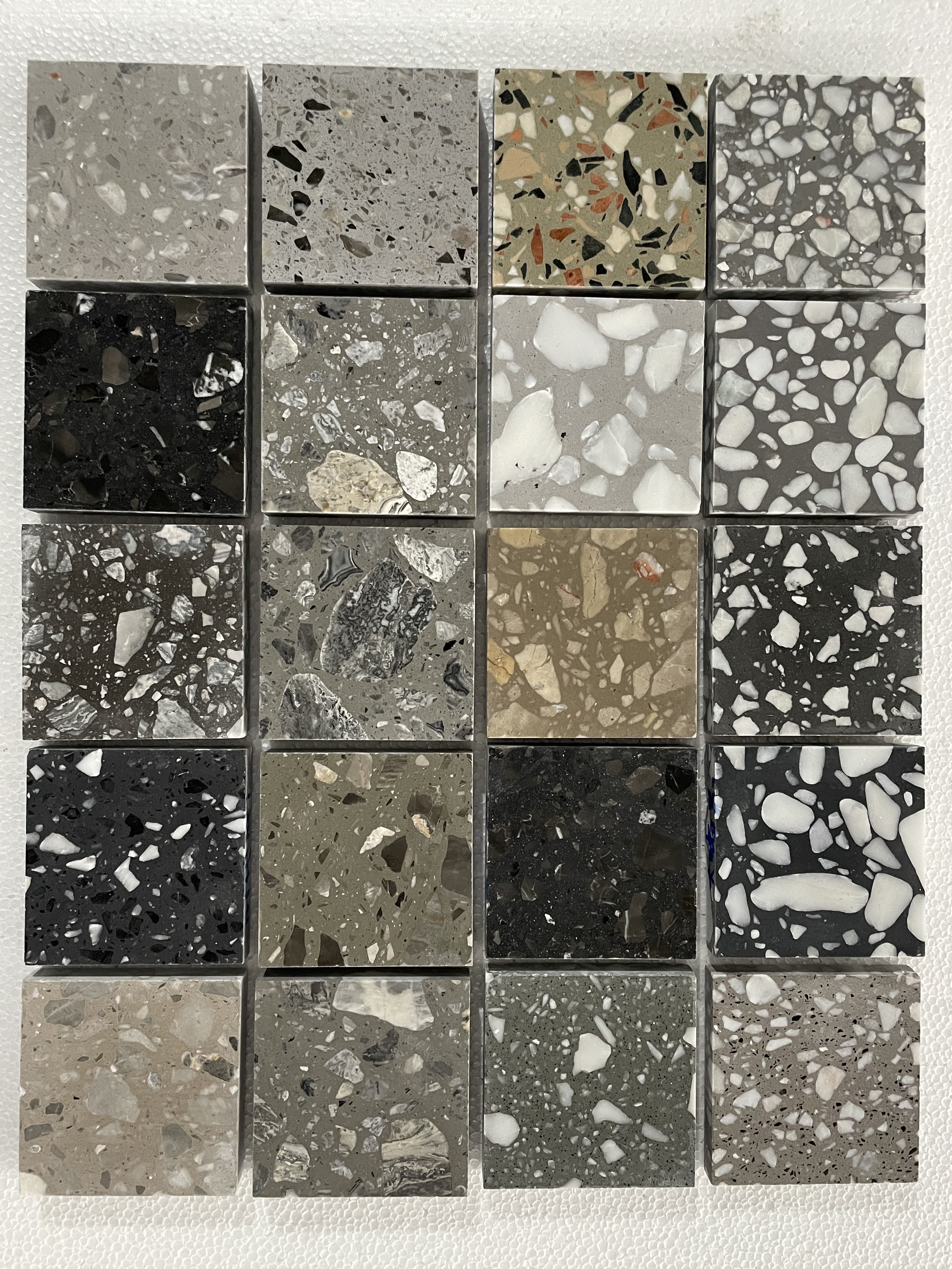 (source manufacturer) Terrazzo large plate 1800 * 2700 1600 * 2400 black water grinding stone slab