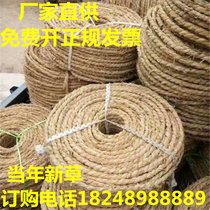 Straw rope grass rope tree transplanting tied rope flowers and trees cold-proof freeze moisturizing wrapped tree cloth photography props haystack stool