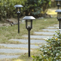 French Linjue retro solar garden landscape garden decoration waterproof LED outdoor floor plug villa lawn light