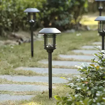 French linjue retro solar courtyard landscape garden decoration waterproof LED outdoor Villa lawn lamp