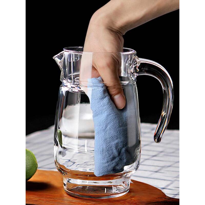 Lemeiya Glass Cold Water Pitcher for Home Use, Heat-Resistant High-Temperature Teapot, Cool Boiled Water Cup, Spout Pitcher, Large Capacity