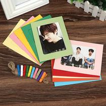 Creative 4-inch 5-inch 6-inch 7-inch hanging paper photo frame DIY photo wall photo wall photo card set