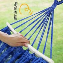 Ice Silk Hammock Outdoor Swing Adult Thickened Home Mesh Bed Falling Artifact Anti-rollover Cradle Lazy Hanging Chair