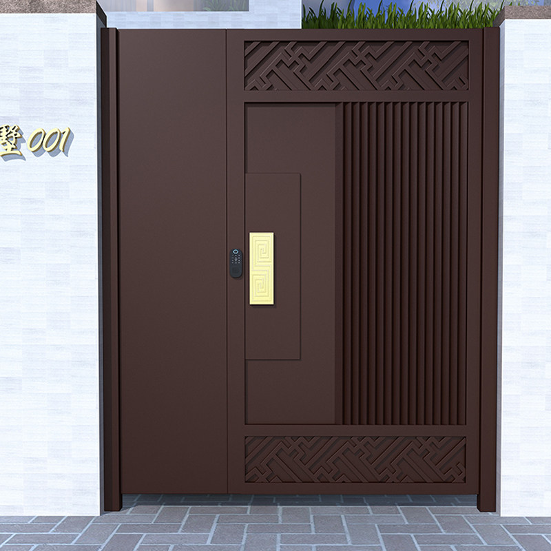 Stainless steel courtyard gate wrought iron villa gate custom single and double switch gate community garden gate courtyard gate