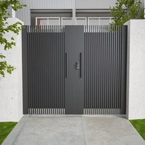 Villa Gate Venetian Door Iron Art Courtyard Portal BRIEF MODERN COUNTRYSIDE DOUBLE OPEN DOOR ENTRANCE DOOR FENCE DOOR