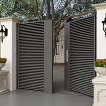 Iron Art Villa Patio Door shutter Garden Portal Outer single Double open stainless steel Country walled yard gate Custom