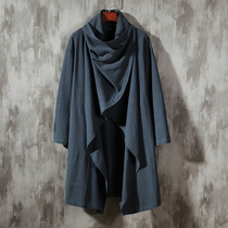 Chinese style mens clothing improved Hanfu cotton and hemp jacket Retro style Zen clothing Youth Linen ancient clothing Chinese Tang clothing top