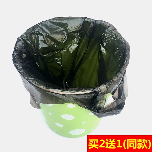 Портативный черный одноразовый мусорный мешок для домашнего использования, маленькая пластиковая майка топ, увеличенная толщина