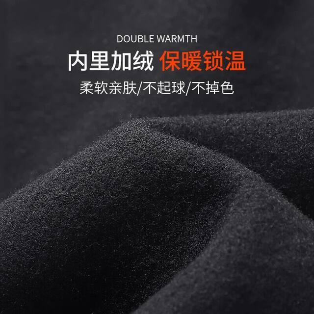 Winter Running Suit for Men, Fleece-Lined, Warm Sports Fitness Clothes, Quick-Drying Clothes, Morning Running, Football, Sports Training Clothes