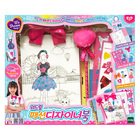 韩国Toytron玩具儿童手动制作服装设计本女孩服装搭配绘画diy贴纸