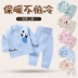 Bé quần áo ấm mùa thu set childrens quần áo cotton mùa xuân và mùa thu bé quần áo mùa thu mùa thu quần thiết lập 0-1 tuổi mùa đông. 