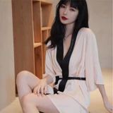 Мужской комплект, шелковая милая пижама, шелковый тонкий банный халат, коллекция 2023, эффект подтяжки