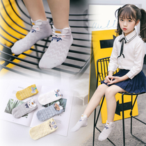 Little boy summer cotton thin socks 1 Mesh mens and womens sweat-absorbing adorable socks 3-5-9-Socks for children 11 years old 8