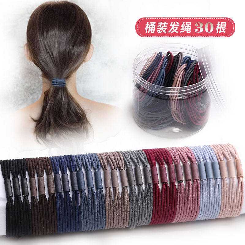 Hair Ring Korea Little Clear New Rope Adult Brief Mawei Tail Hair Ring Head Accessories Zal Hair Rubber Band Hairdresser Hair Accessories