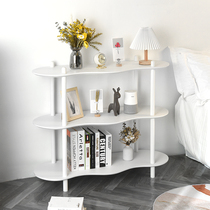 ins shelf floor multilayer display shelf white living room Bedroom bookshelves Nordic minimalist modern show shelf