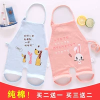 Baby lưới dài tay nửa lưng Ai Wo Dudou Cotton mùa hè mặc lụa tơ tằm Hoa mỏng dưa hấu cổ điển - Bellyband áo yếm