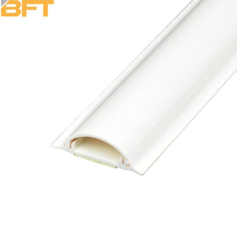 BeFu PVC arched trunking pure white new material Internet wire slot pvc routing pipe Ming line routing